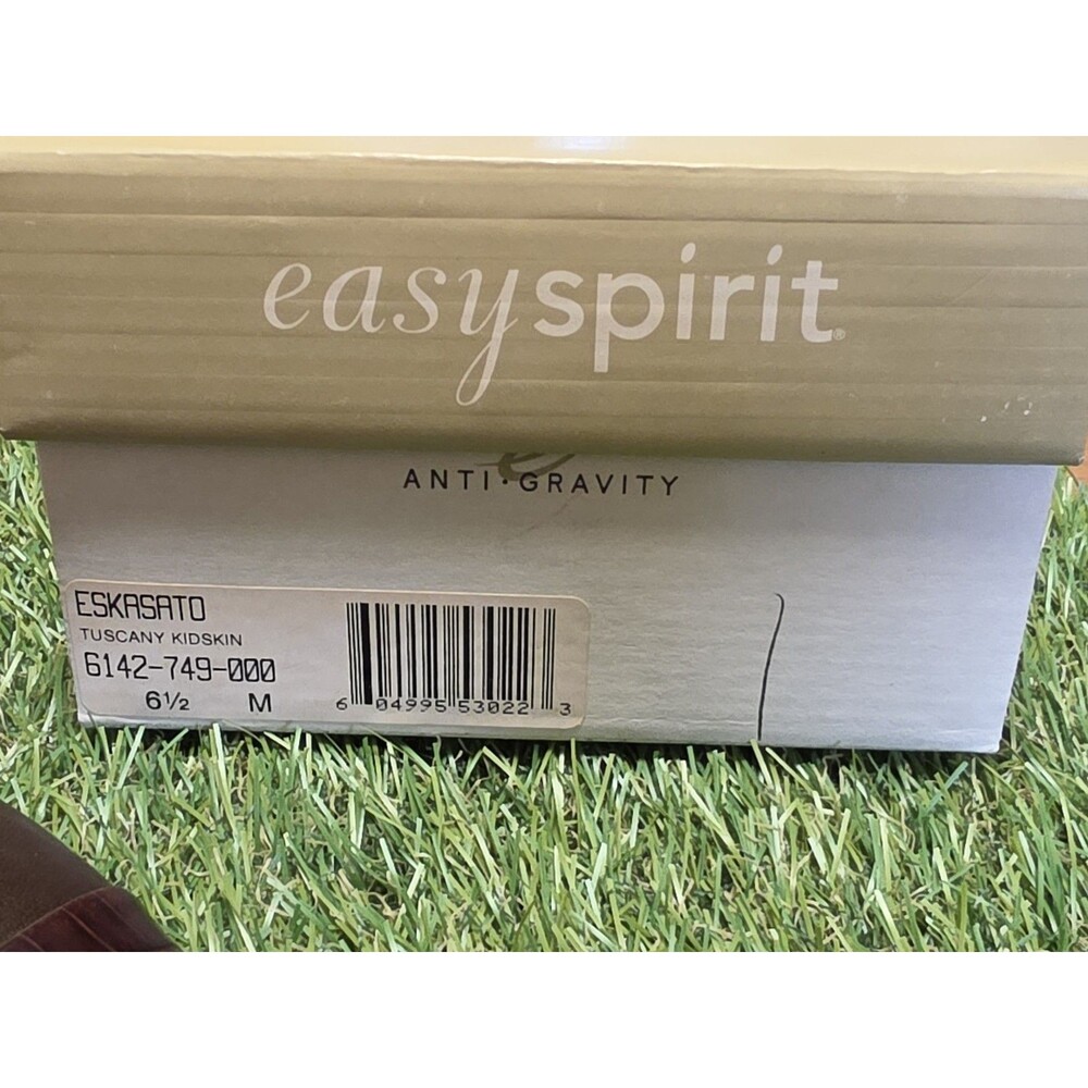 Vintage Easy Spirit ESKASATO Brown Leather Slingback Block Heel Size 6 1/2 NIB - Picture 16 of 16